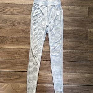 Alexander Wang Grey Chevron Rib Leggings | Size S